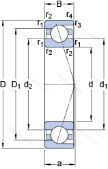 Подшипник 7206 CD/HCP 4A