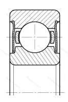 Подшипник  6207-ZZ (80207) размер 35x72x17 от производителя  SKF