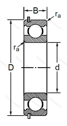 Шариковый однорядный подшипник 50312 (6312 NR) в Оренбурге
