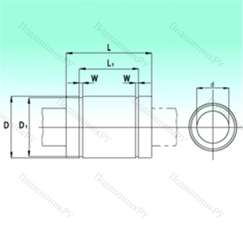 Подшипник шариковый линейный KB 0825-PP