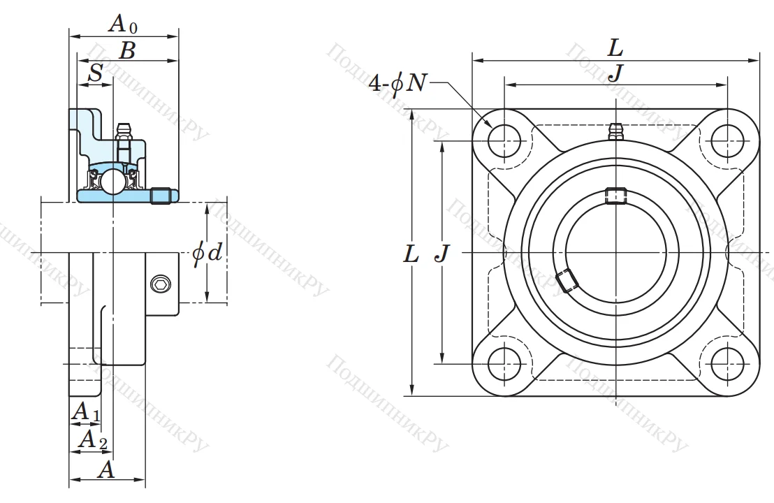 Подшипниковый узел UCF 203 J