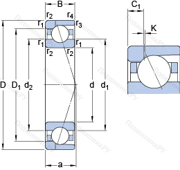 Подшипник 71940 ACD/P 4AH 1 в Оренбурге