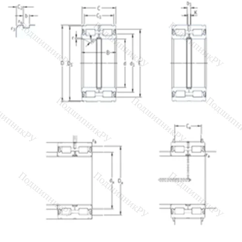 Подшипник роликовый радиальный 319428DA-2LS от производителя  SKF Подшипник роликовый радиальный 319428DA-2LS от производителя  SKF