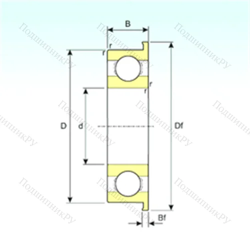 Подшипник шариковый радиальный F 63803