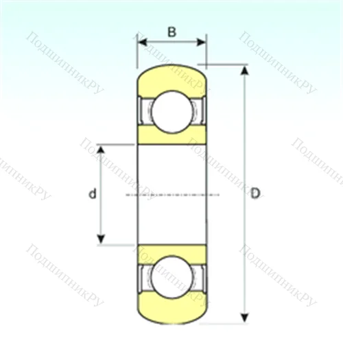 Подшипник шариковый радиальный 6204-2RS BOMB