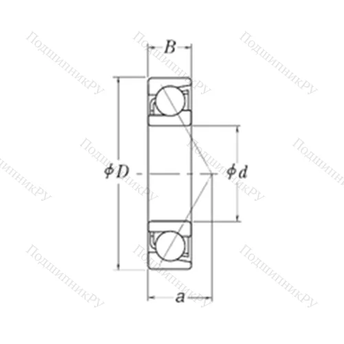 Подшипник шариковый радиально-упорный LJT 11