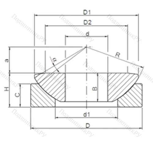 Подшипник скольжения сферический GW 120 от производителя  CX Подшипник скольжения сферический GW 120 от производителя  CX
