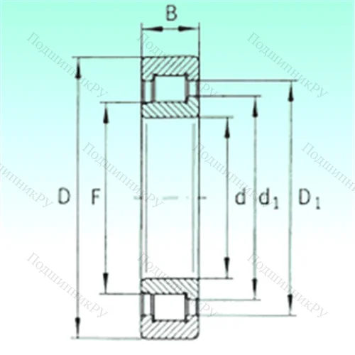 Подшипник роликовый радиальный SL 192314 от производителя  NBS
