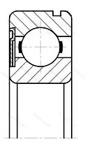 Подшипник  6207-ZN (150207) размер 35x72x17 от производителя  SKF