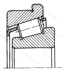 Модификация подшипника 2-67709К197 размер 45x80/86x28,3