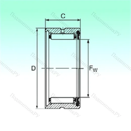 Подшипник игольчатый радиальный RNA 4908 RS от производителя  NBS Подшипник игольчатый радиальный RNA 4908 RS от производителя  NBS