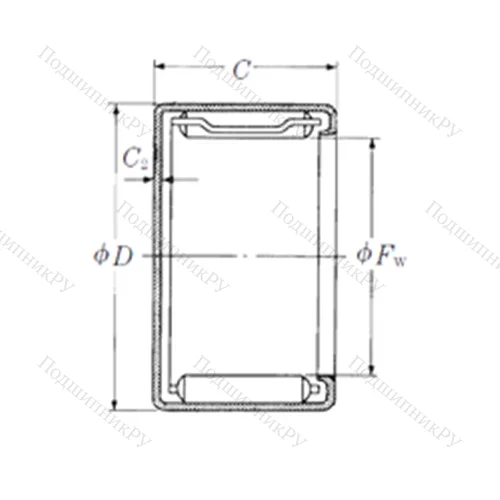 Подшипник игольчатый радиальный MFJL-2015