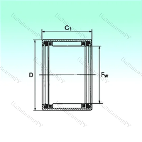 Подшипник игольчатый радиальный HK 3016 2RS
