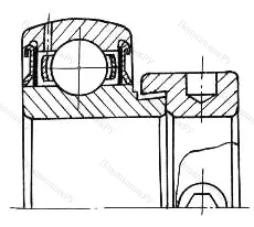 Подшипник  YET 218 (780218) размер 90x160x32/69,5 от производителя  SKF