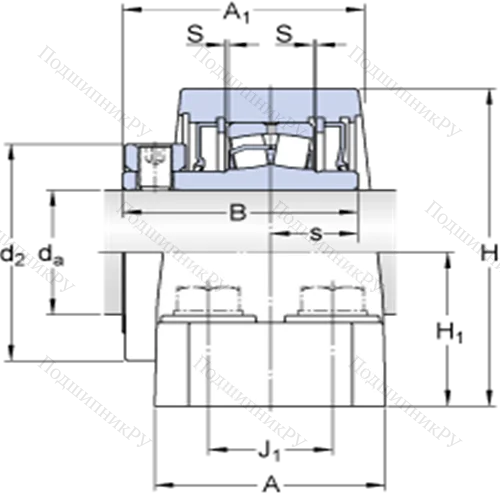 Стационарные роликоподшипниковые узлы (SKF ConCentra, для дюймовых валов) FSYE 3 11/16