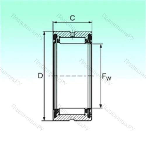 Подшипник игольчатый радиальный RNA 4909 2RS от производителя  NBS Подшипник игольчатый радиальный RNA 4909 2RS от производителя  NBS