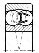 Модификация подшипника 2ВО-1204 размер 20x47x14 от производителя  ГПЗ-8