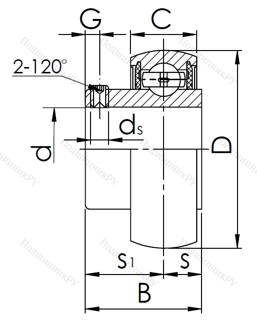 Корпусный подшипник SB 210 в Оренбурге
