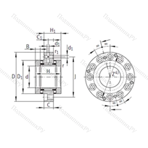 Подшипник комбинированный ZARF 90210-TV от производителя  INA