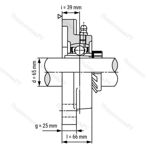Подшипниковый узел UKF 315+H 2315 - Вал: 65 мм от производителя  LPZ