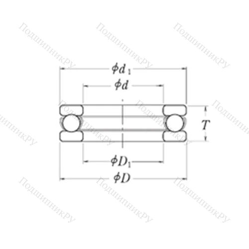 Подшипник шариковый упорный LT 3.1/8