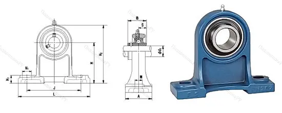 Подшипниковый узел UCPH 202