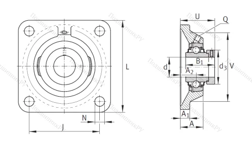 Подшипниковый узел  RCJ 65-214 в Оренбурге