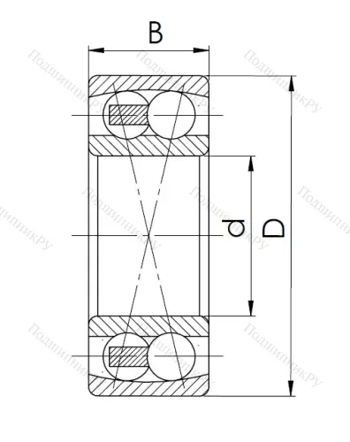 Двухрядный шариковый подшипник 1613 (2313) в Оренбурге