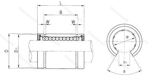 Подшипник LME 20 OP (CX) (KB 2045 OP) в Оренбурге