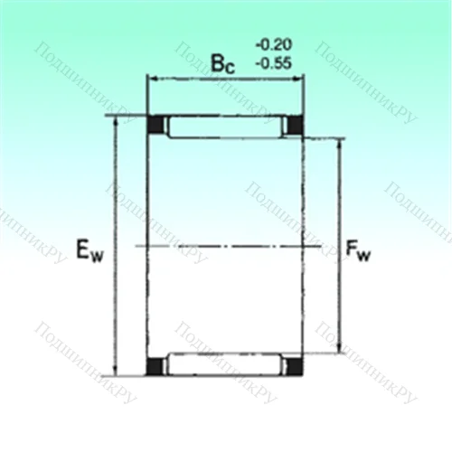 Подшипник игольчатый радиальный KZK 22x28x15