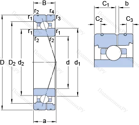 Подшипник 7017 CB/HCP 4AL в Оренбурге