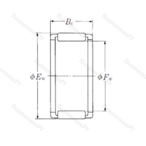 Подшипник игольчатый радиальный FWF-142012-E