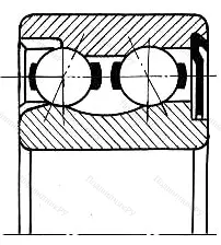 Подшипник 3206-Z размер 30x62x23,8 от производителя  FAG