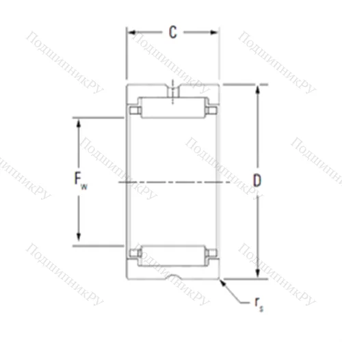 Подшипник игольчатый радиальный HJ-303920