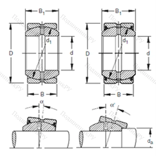 Подшипник скольжения сферический 25SF 40 от производителя  TIMKEN