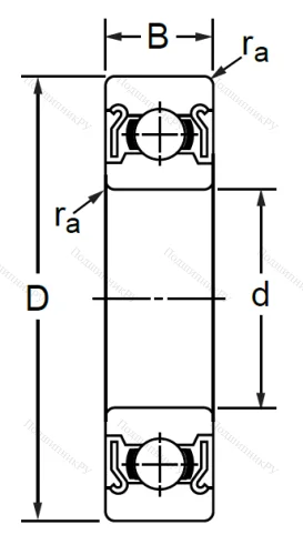 Однорядный шариковый подшипник SS 6805 ZZ (1000805 ZZ Ю ГОСТ) в Оренбурге