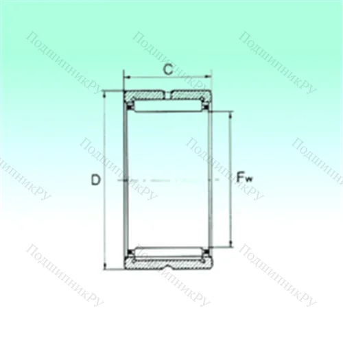 Подшипник игольчатый радиальный NKS 16