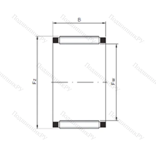 Подшипник игольчатый радиальный K 58x65x18 от производителя  CX Подшипник игольчатый радиальный K 58x65x18 от производителя  CX