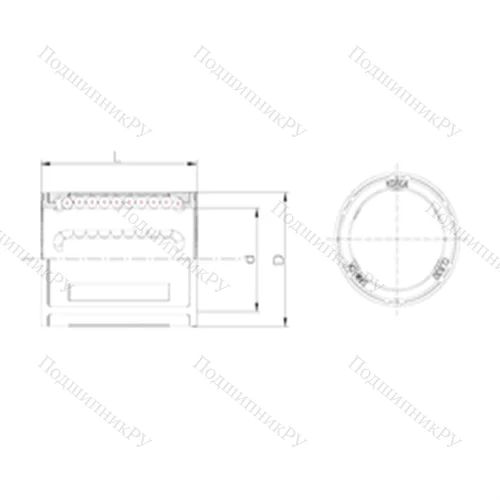 Подшипник шариковый линейный CLB 40 от производителя  Samick