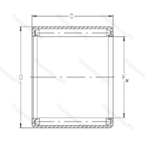 Подшипник игольчатый радиальный S 1110