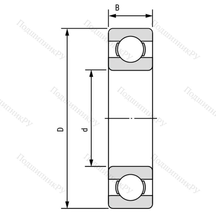 Подшипник 6215/P 6 размер 75x130x25 от производителя  SKF