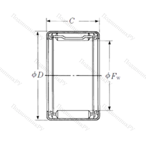 Подшипник игольчатый радиальный FJLTT-1521
