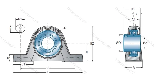 Подшипниковый узел UCPE 206 в Оренбурге