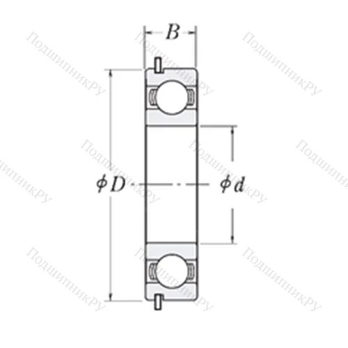 Подшипник шариковый радиальный LJ 1.1/8-NR