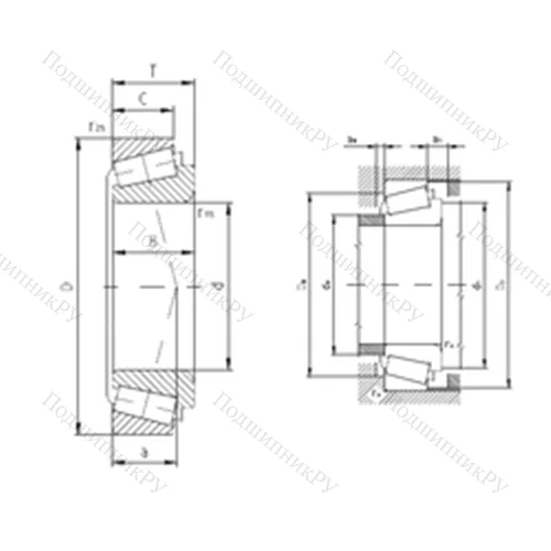 Подшипник роликовый радиально-упорный 33114A