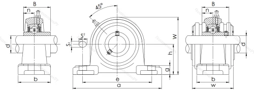 Подшипниковый узел UCP 204 в Оренбурге
