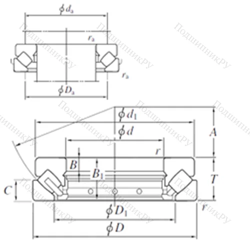Подшипник роликовый упорно-радиальный 29432R от производителя  KOYO