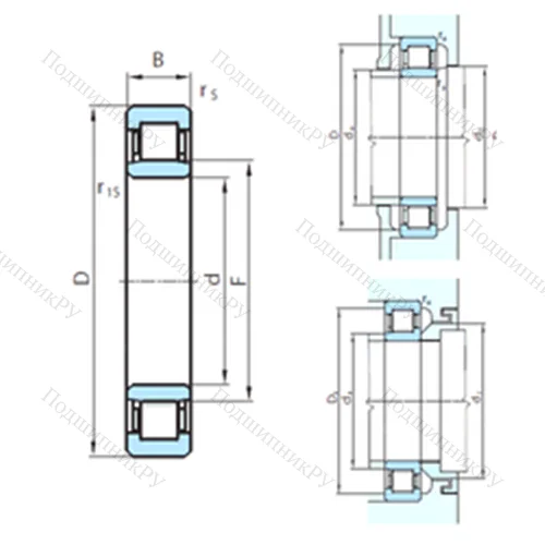Подшипник роликовый радиальный  412-200