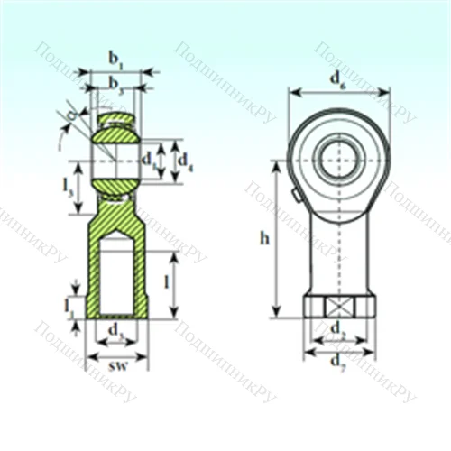 Подшипник шариковый радиальный самоцентрирующийся TSF 20 BB-O