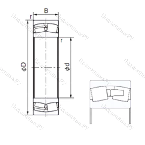 Подшипник роликовый радиальный 230/750E от производителя  NACHI